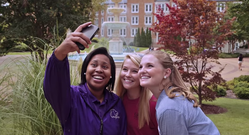 Students Taking Selfie