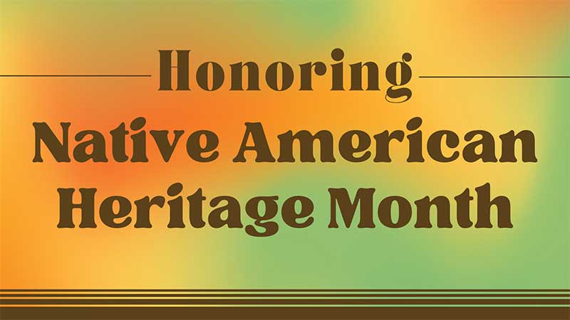 blog cover image with text saying Native American Heritage Month