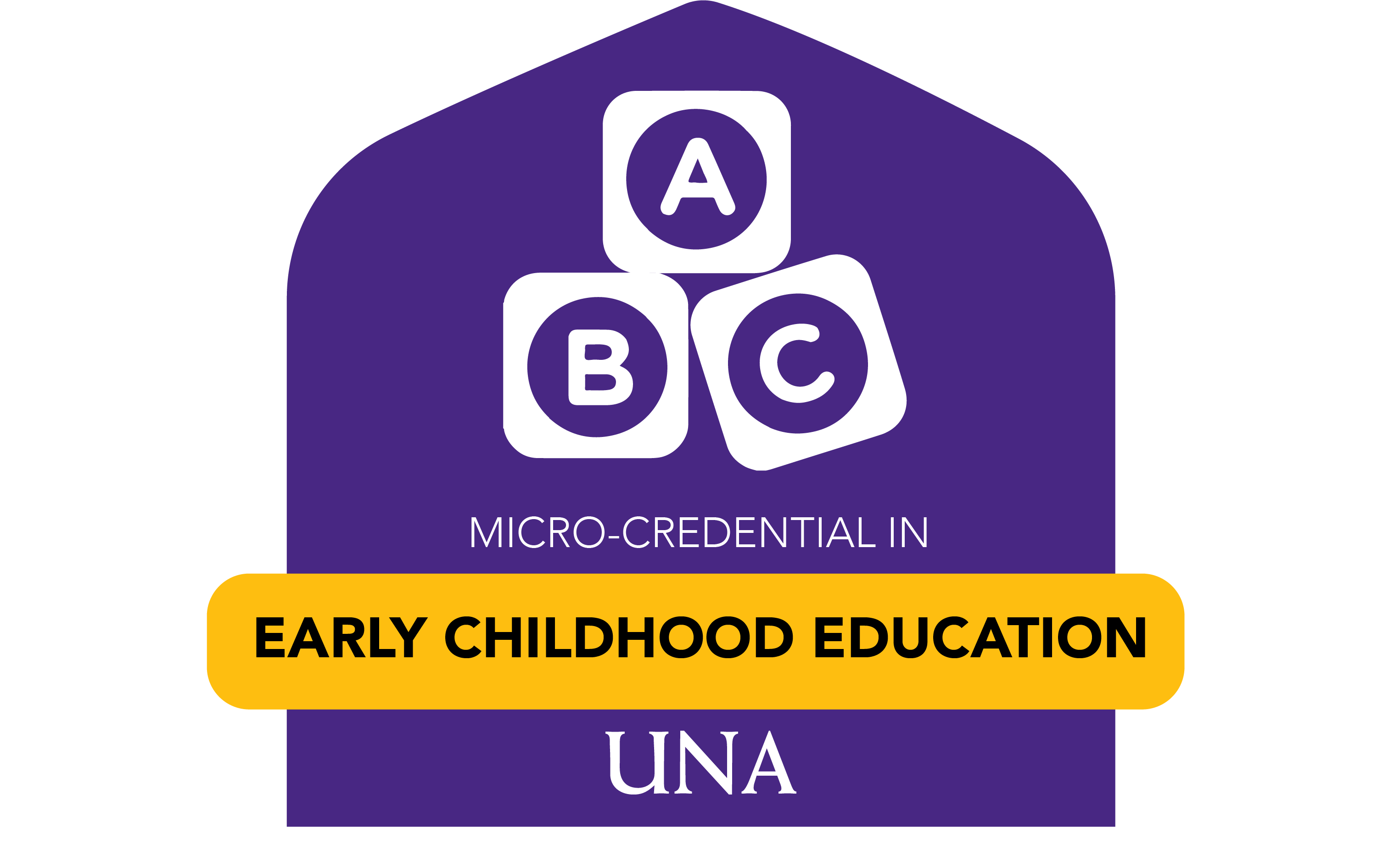 badge for microcredential in early childhood development