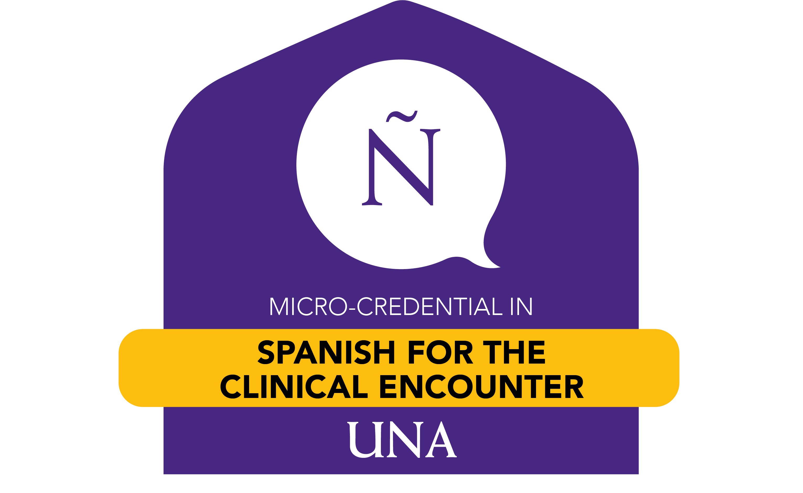 badge for microcredential in spanish for the clinical encounter
