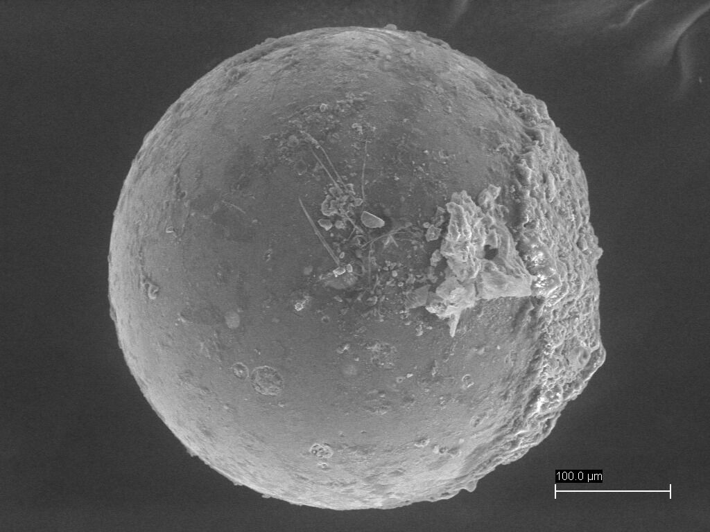 image of micrometeorite