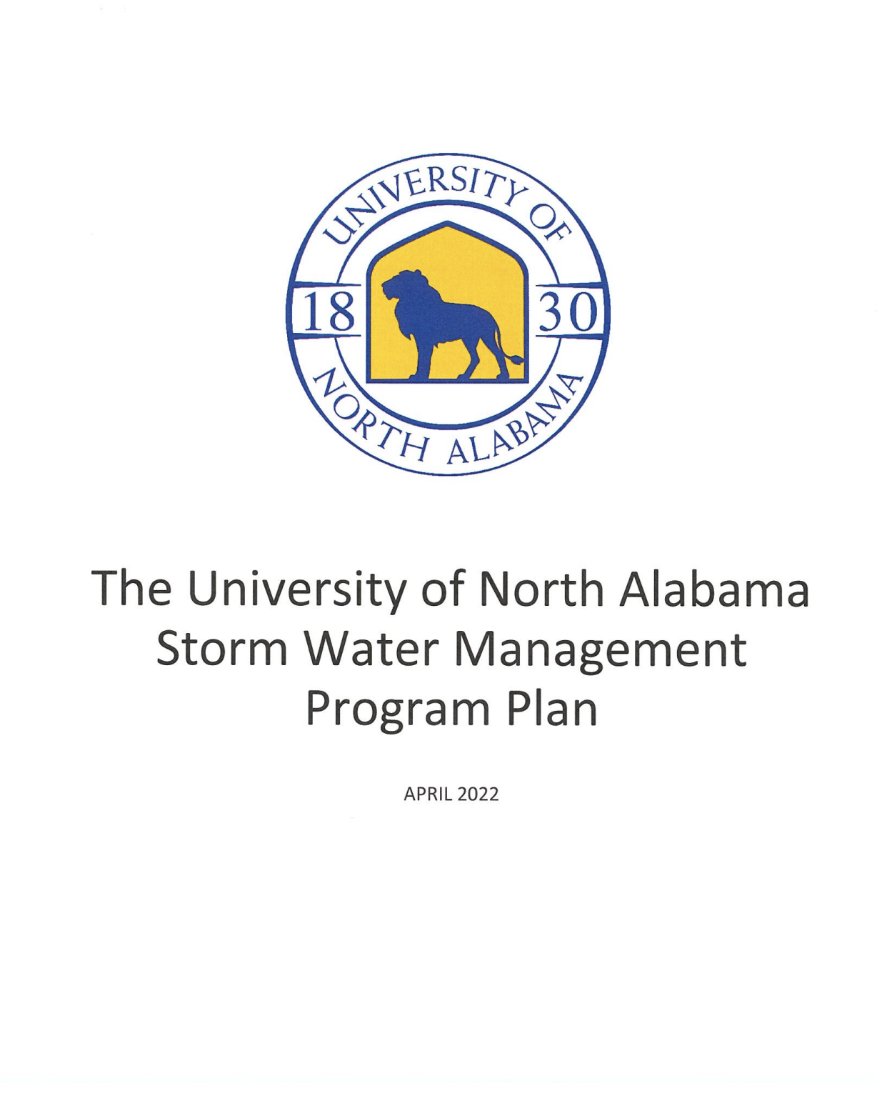 Storm Water Management Program Plan