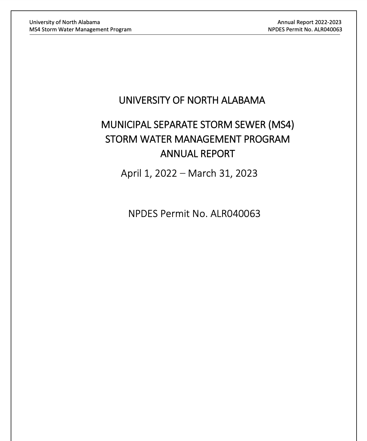 UNA Annual Report