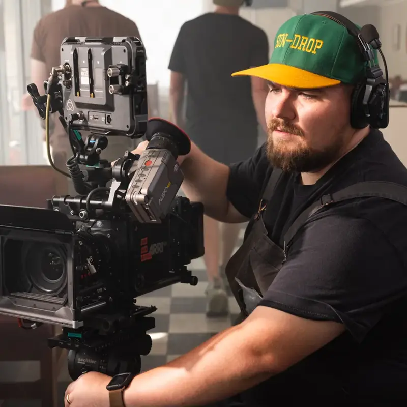 Production team at work
