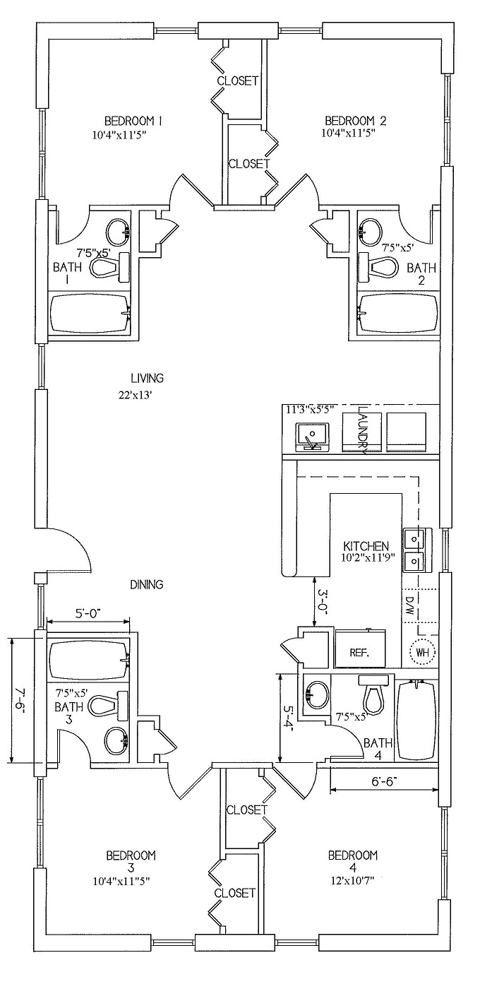 Grandview Four-Bedroom Floor Plan