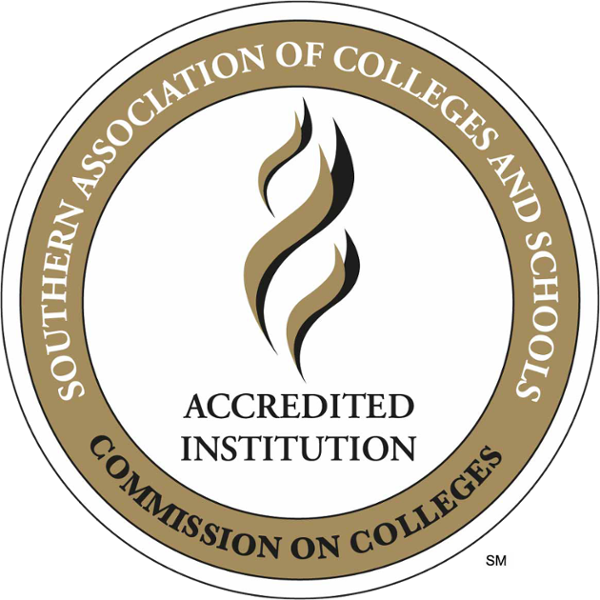 accreditation badge from Southern Commission on Colleges and Schools (SACS)