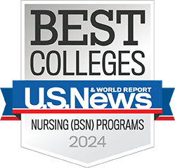 U.S. News & World Report Badge for Ranking as a Top Nursing (BSN) Programs