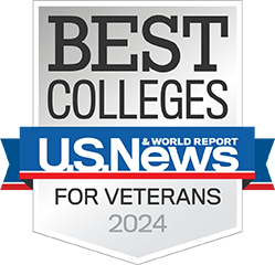 U.S. News & World Report Badge for Ranking as a top college for Veterans