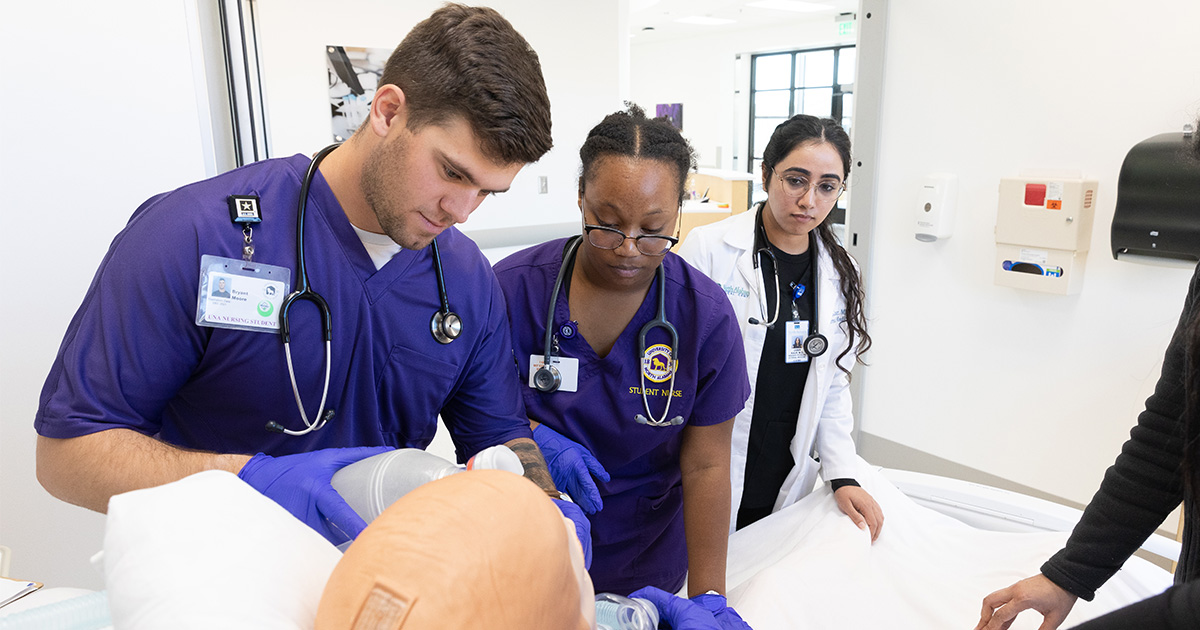 Senior-level nursing students in the Anderson College of Nursing and Health Professions at UNA will take part in a multi-patient simulation with medical residents from the North Alabama Medical Center.