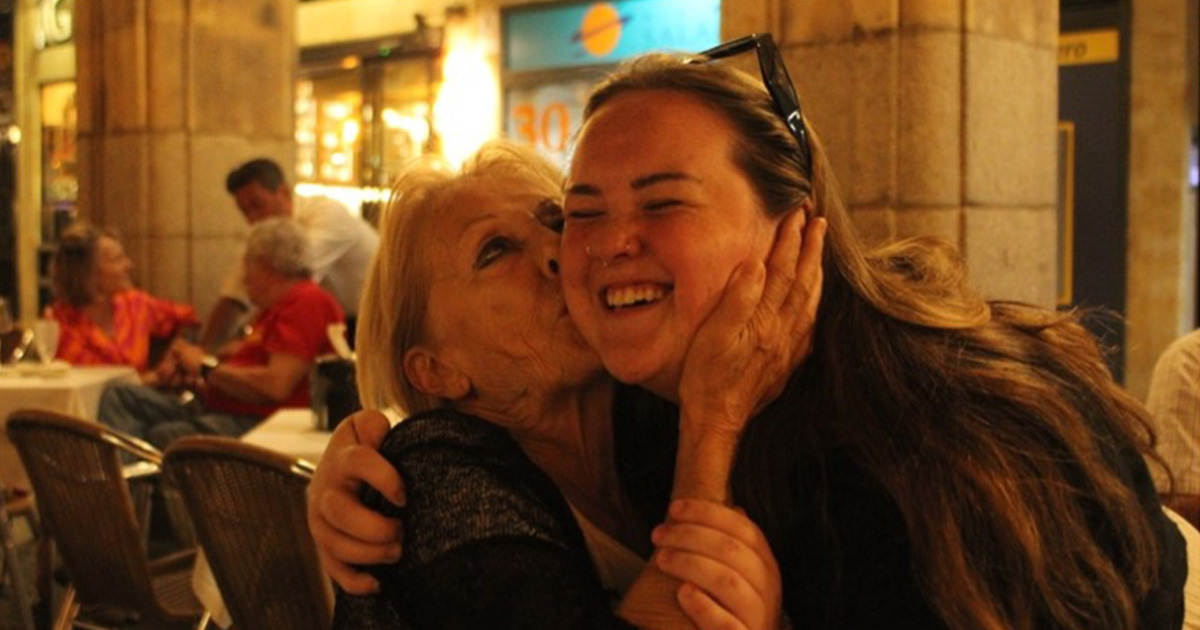 Delaney Hartman, right, and her host mom, Manuela, enjoyed time together in Spain.