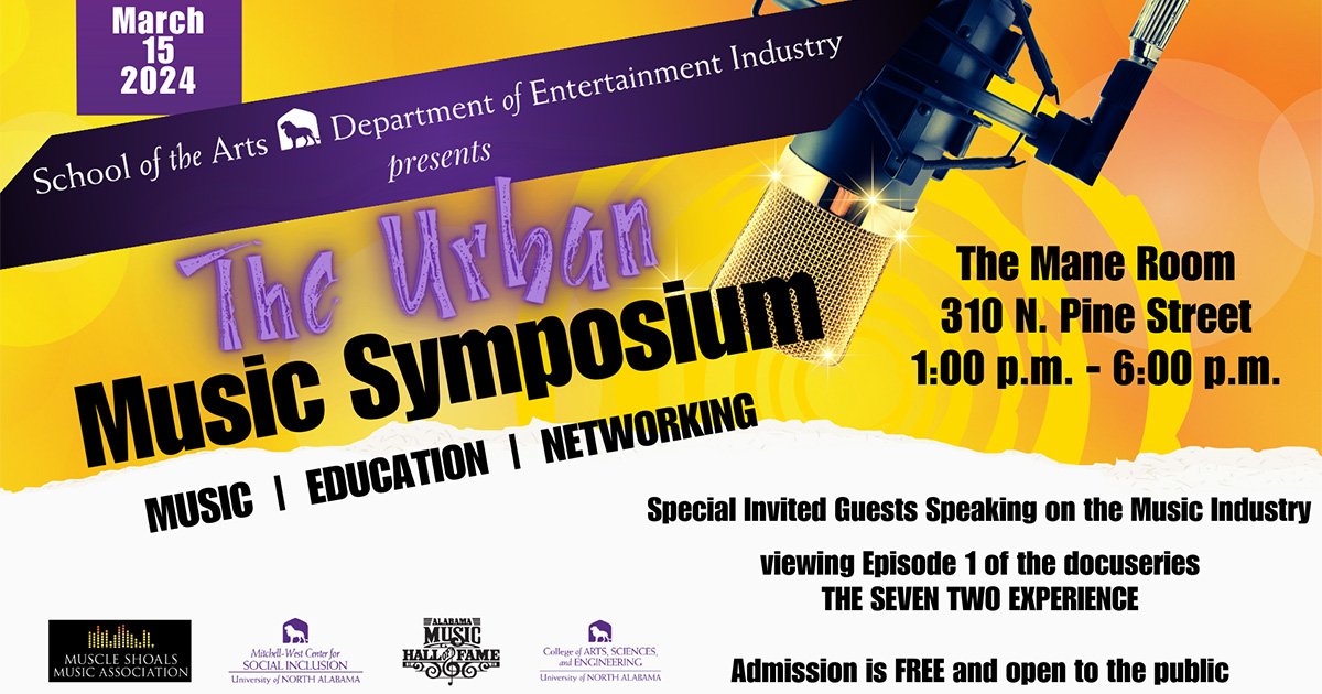 The Urban Music Symposium will be March 15.