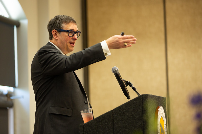 Dr. Stephen Pruitt, President of SACSCOC, was on campus for an inaugural accreditation road show.