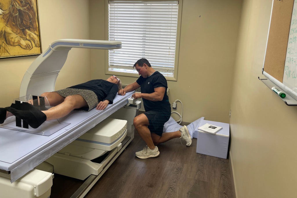 Craig Witt performing a CT scan